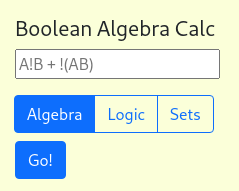 Boolean Calculator